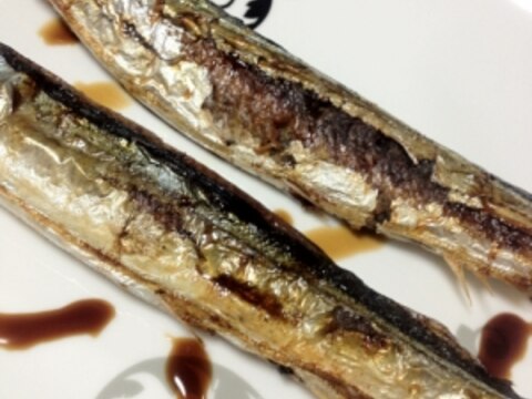 サンマの塩焼き ごま油添え